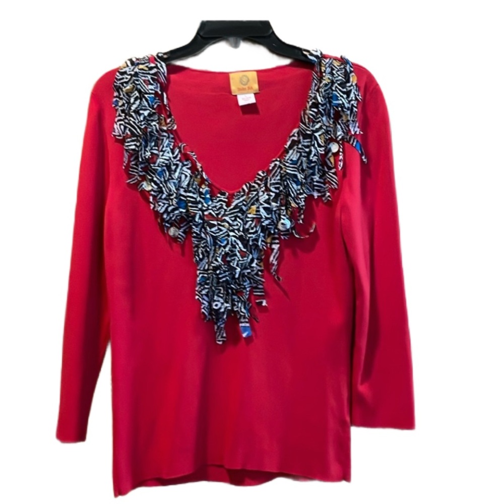 Ruby Rd Red Sweater Size Large - image 1